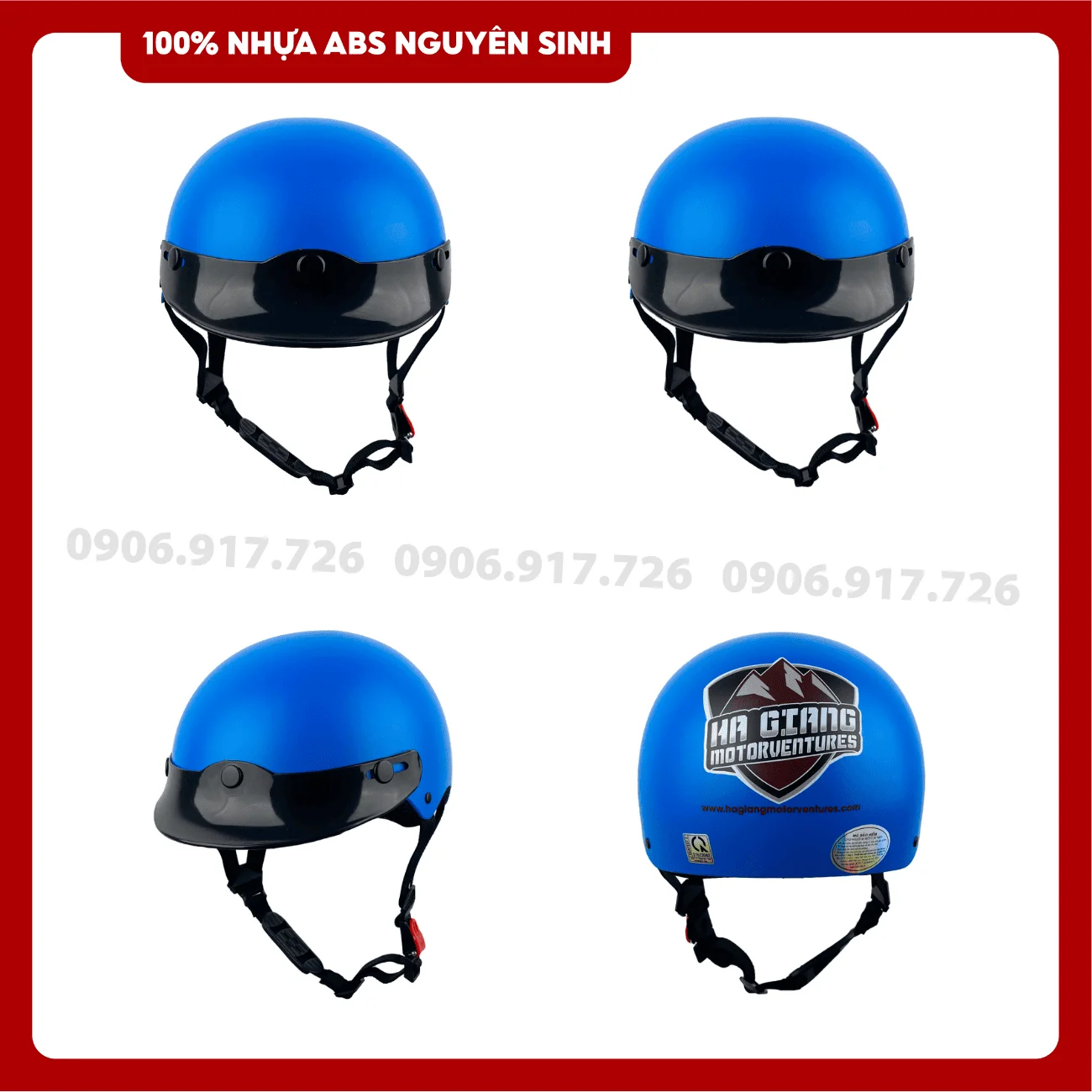 Mũ bảo hiểm in logo Hà Giang Motor