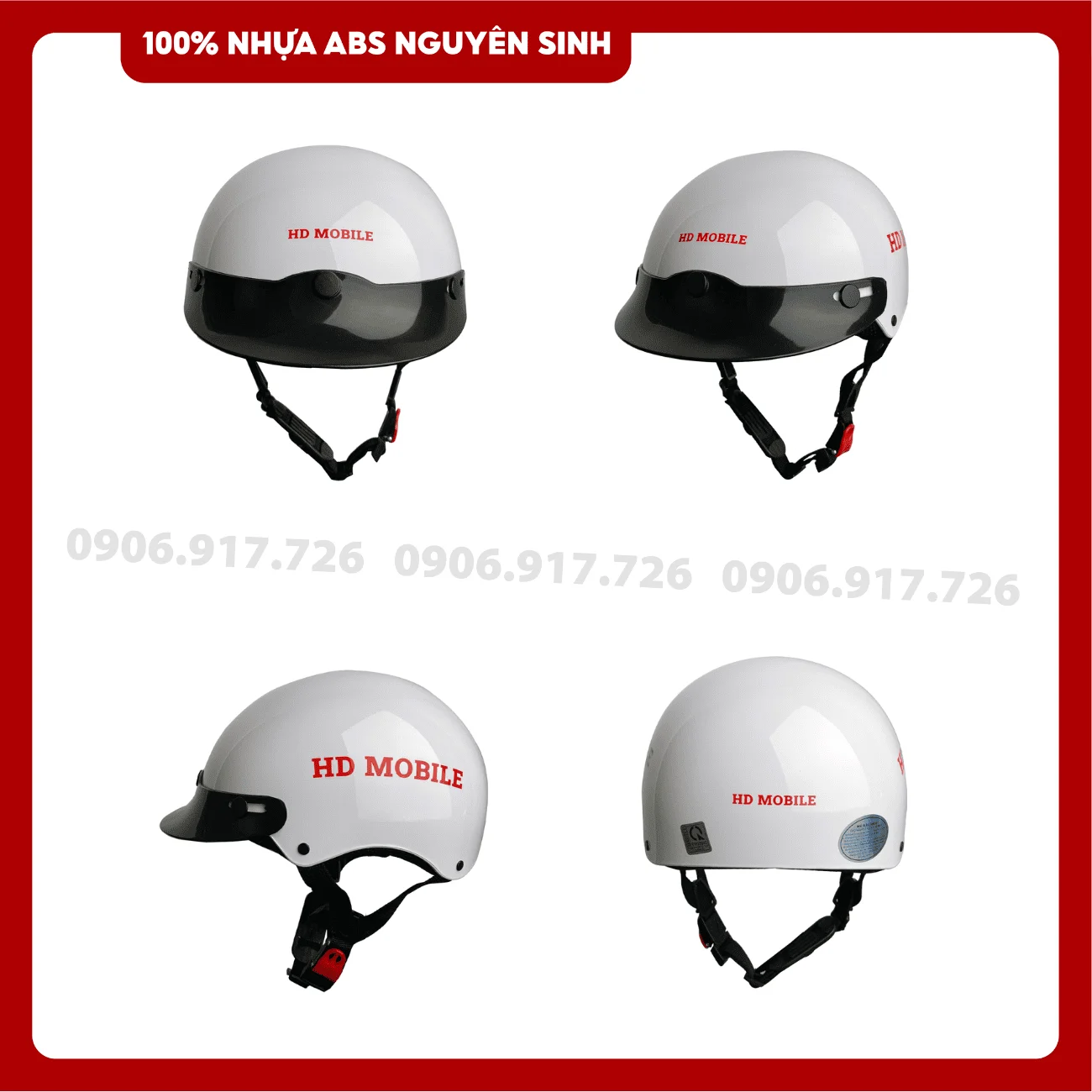 Mũ bảo hiểm in logo Điện thoại HD Mobile