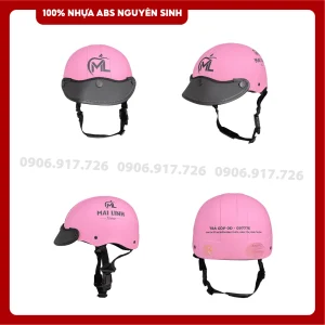 Mũ bảo hiểm in logo Điện thoại Mai Linh