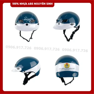 Mũ bảo hiểm in logo Dược thú y Olmix Asialand