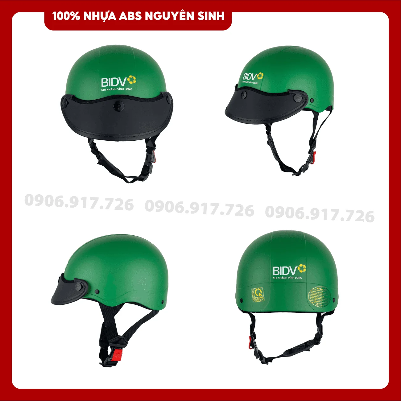 Mũ bảo hiểm in logo Ngân hàng BIDV