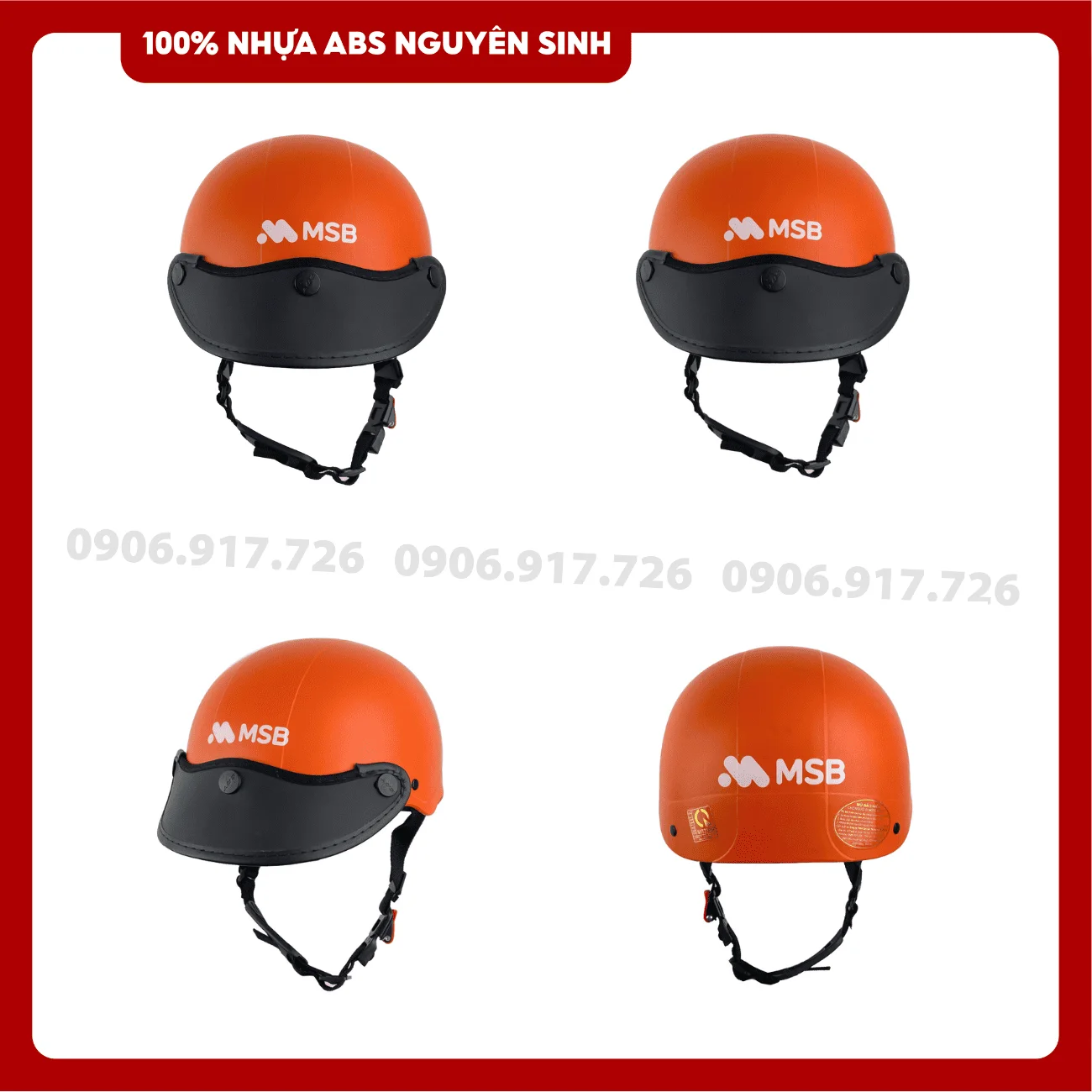 Mũ bảo hiểm in logo Ngân hàng MSB