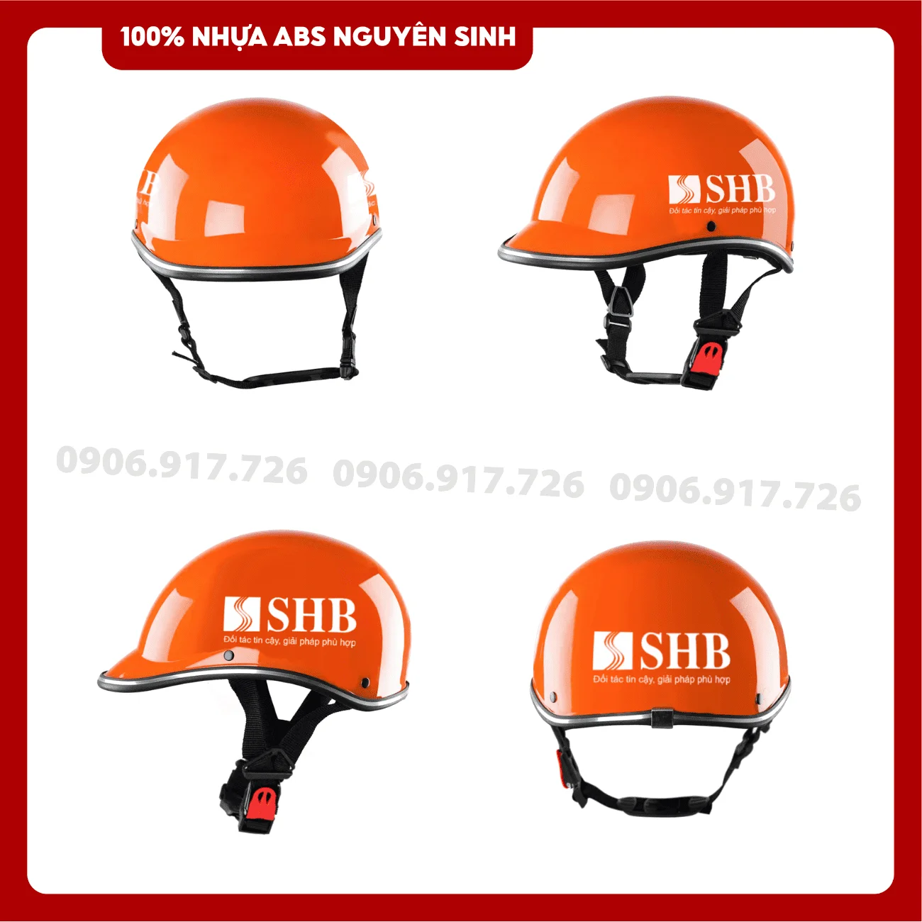 Mũ bảo hiểm in logo Ngân hàng SHB