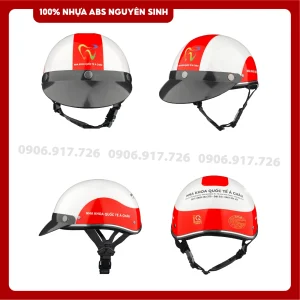Mũ bảo hiểm in logo Nha khoa Á Châu