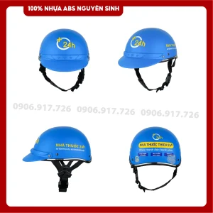 Mũ bảo hiểm in logo Nhà thuốc Thích 24h