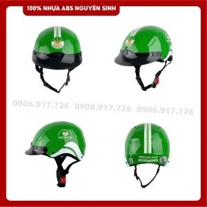 Mũ bảo hiểm in logo nông nghiệp Nông hoá Xanh
