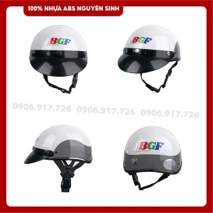 Mũ bảo hiểm in logo thức ăn chăn nuôi BGF