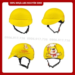 Mũ bảo hiểm in logo thức ăn nhanh Geddy