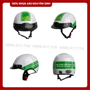 Mũ bảo hiểm in logo Tiệm vàng Chín Nghị