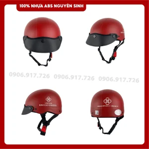 Mũ bảo hiểm in logo Tiệm vàng Kim Loan Phượng