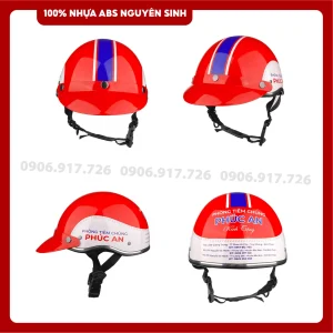 Mũ bảo hiểm in logo Tiêm chủng Phúc An