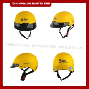 Mũ bảo hiểm in logo Trung tâm tiếng Anh IEG Inspiring Minds