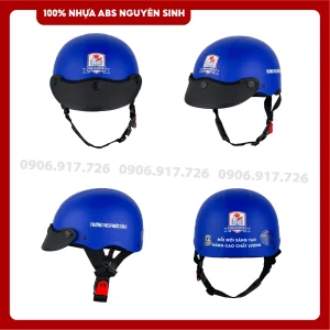 Mũ bảo hiểm in logo Trường Phước Tân 3
