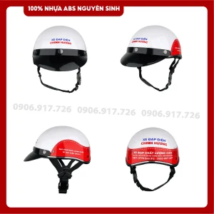 Mũ bảo hiểm in logo Xe đạp điện Chinh Hương