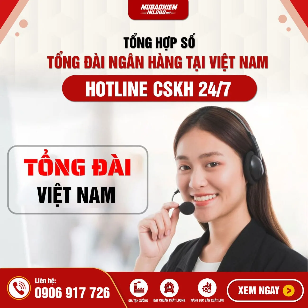 Danh sách số tổng đài ngân hàng cập nhật 2026: hotline CSKH các ngân hàng